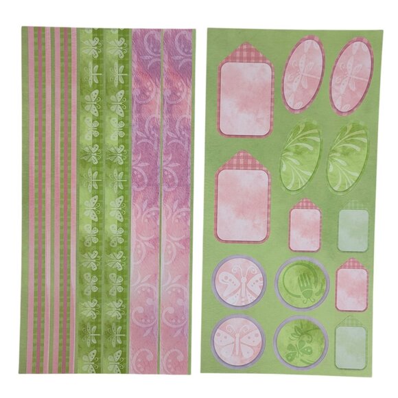 Close to My Heart Reflections Stickease X7056C Discovery Spring Pink Green NEW - Picture 4 of 7